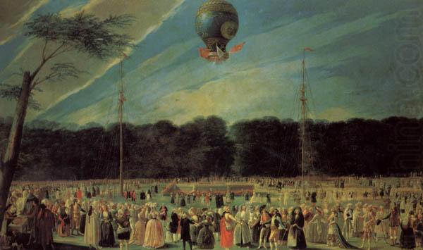 The  Ascent of a Montgolfier Balloon, Antonio Carnicero
